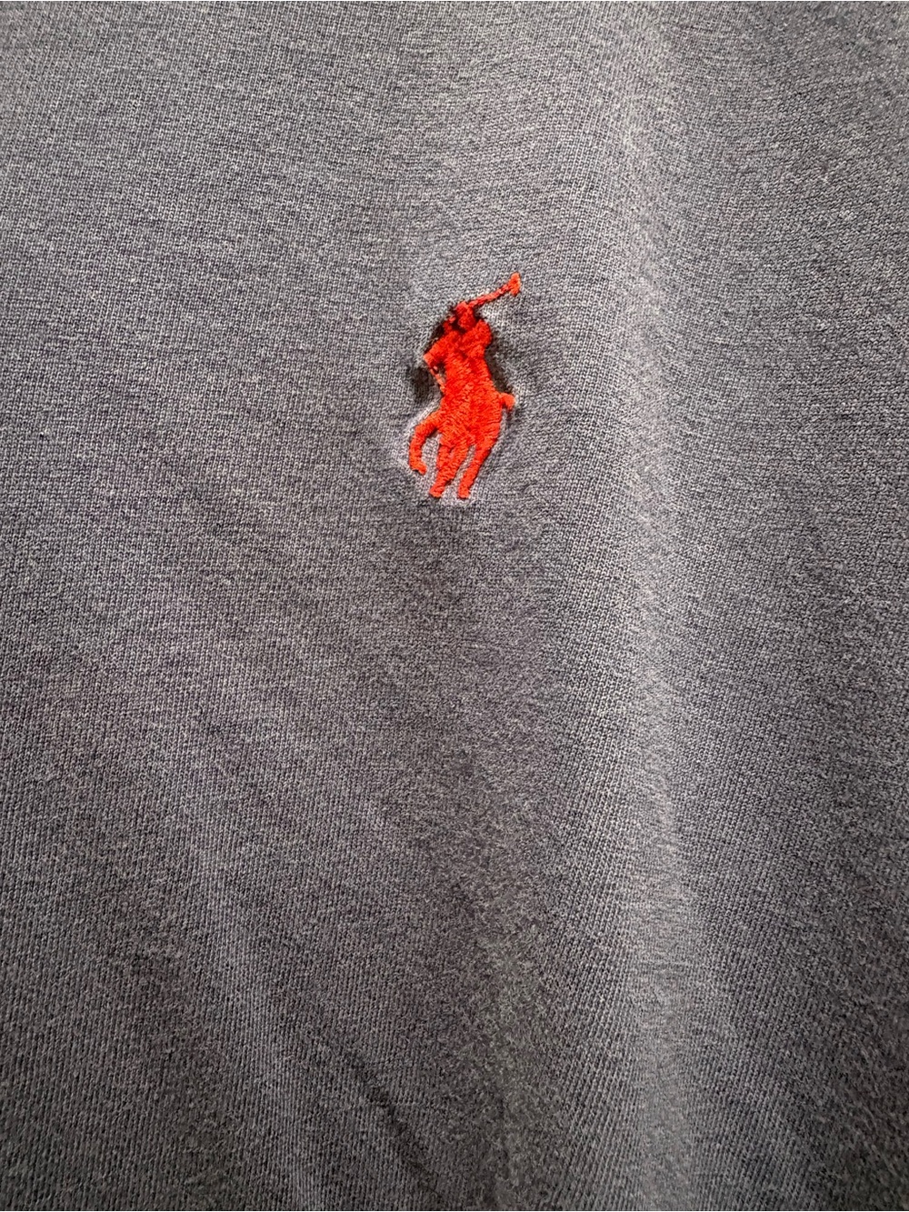 Polo by Ralph Lauren Men's Light Navy Blue Hoodie with Red Polo Logo - Picture 3 of 7
